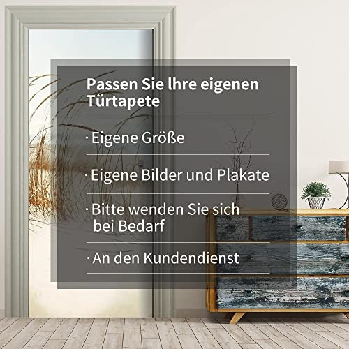 VIRANDA - Passen Sie Ihr Eigenes Türtapete Selbstklebend Türposter 3D - Passen Größe/Farbe/Motiv (kontaktiere uns jetzt)
