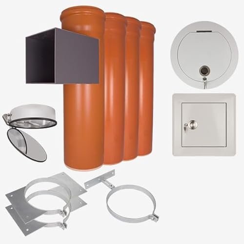 Wäscheschacht Komplett-Set 3: PVC 300 mm