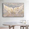 HMXQLW Weißgold-Flügel Wandbilder Vintage Engelsflügel Bilder kunstdrucke Wohnzimmer Deko,Leinwandbilder Poster und Drucke Wandkunst Schlafzimmer Rahmenlos (20x30cm)