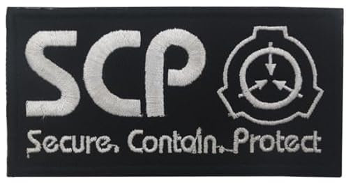SCP Foundation-Logo-Stickerei-Aufnäher, Aufkleber, Armband, Rucksack, Kleidung, Abzeichen, taktisches Emblem, Applikationen, bestickte Aufnäher, Bild