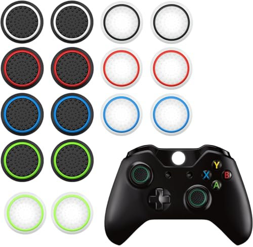 Reccisokz Ensemble De 16 Pièces Housse De Joystick,Accessoire De Poignée,Accessoire De Manette Ps5 Pour Xbox One Series X S Manette Switch Pro Ps5 Ps4 Manette Accessoire De Protection De Joystick