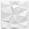 3D Wall Panels, 15PCS 30 x 30cm Decorative PVC Wall Stickers, Waterproof Interior Textured Wall Décor for Living Room, Bedroom (White)