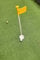 Putting Green Flag with Hole Cup set (Yellow Set)