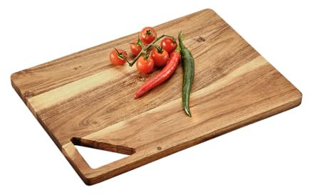 KESPER | Schneidbrett, Material: Akazienholz, Maße: 35,5 x 25,5 x 1,5cm, Farbe: Braun | 29141