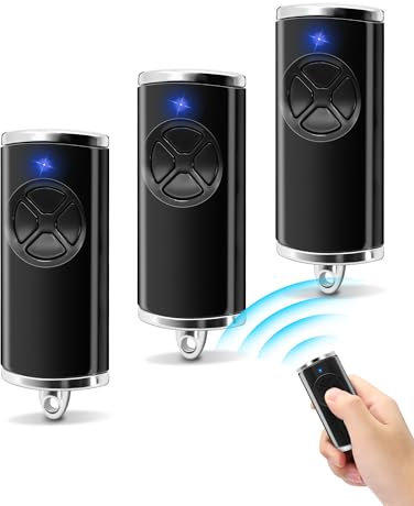 868MHz Telecommande Portail, Handsender pour HSE2-868-BS, HSE-4-868-BS, HS1-868-BS, HS4-868-BS, HSS4-868-BS, HSP4-868-BS, Télécommande de Portail pour Hormann Handsender, 4 Canaux (3pcs)