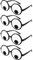 Namvo 4 STK. Lustige Brille Wackelaugen-Brille Schüttelaugen-Partybrille Kulleraugen-Brille für Foto-Requisiten Party Cosplay usw.