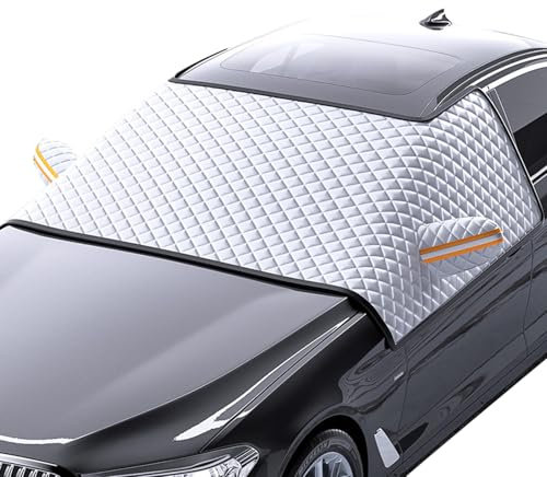 VAEVEN Auto Frontscheibenabdeckung für Smart Fortwo Forfour 453 451, Windschutzscheibenabdeckung Scheibenabdeckung Auto, Faltbare Autoscheibenabdeckung Abdeckung,M 155 * 110cm