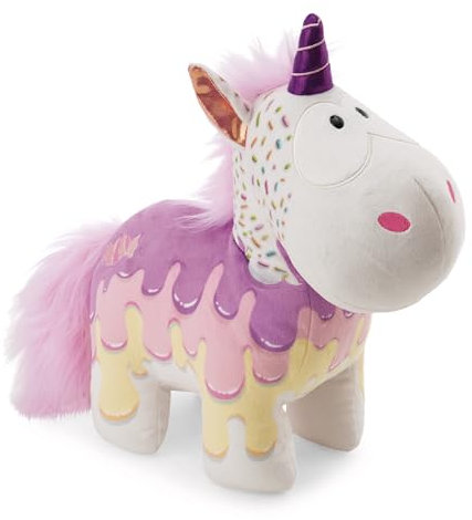 NICI Kuscheltier Einhorn Sweety Rainbow 45cm - Weiss - Weiches Plüschtier – niedliches Stofftier zum Kuscheln & Spielen – tolle Geschenkidee für Kinder & Erwachsene - 61910