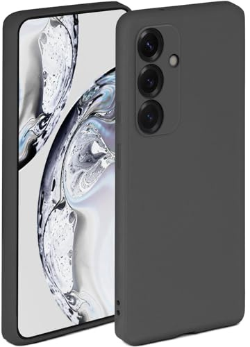 ONEFLOW Soft Case für Samsung Galaxy S25 Plus Hülle aus Silikon mit Kameraschutz, Silikonhülle mit erhöhtem Schutz fürs Display, Backcover Schutzhülle, weiche Handyhülle, Anthrazit