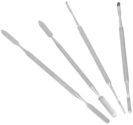4 Stück Edelstahl Make Up Rührstäbchen für Tägliches Mischen