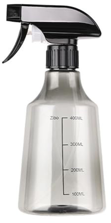 Freebily 500ml Plastic Spray Bottles, Large Capacity Leak Proof Refillable Container for Cleaning Products Watering Plants Gray One Size