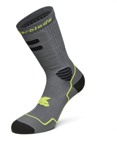 Rollerblade HIGH PERFORMANCE SOCKS, Inline-Skate Socken für Herren, Sportsocken für Erwachsene Unisex, Grau/Grün