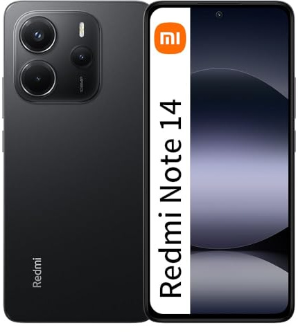 Xiaomi Redmi Note 14 4G NFC 6GB + 128GB Global Edition Smartphone 6,67 AMOLED 120Hz 108MP Nero (senza caricatore)