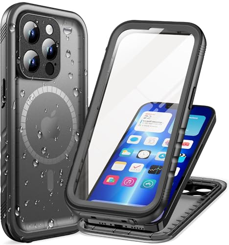 Cozycase TOP Militärschutz wasserdichte 360 Hülle Für iPhone 13 Pro | Magnetische Für MagSafe, Outdoor Panzerhülle Full Cover Armor Case, Soßfest Staubschutz Baustelle Waterproof Handyhülle