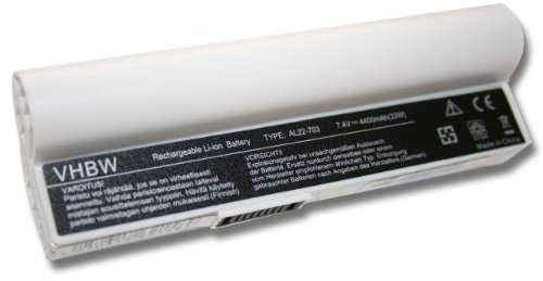 vhbw batteria compatibile con Asus EEE 900a, 900ha, 900hd notebook (4400mAh, 7,4V, Li-Ion)