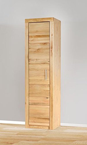 Aktenschrank Bücherschrank 52 x 190cm, in Wildeiche teilmassiv 4600-26+46