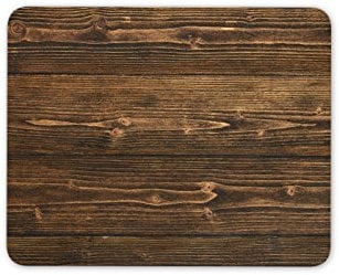Destination Vinyl Ltd Dark Wood Effect Mouse Mat Pad - Wooden Dad Office Funny Gift Computer #13186