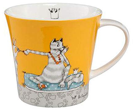 Goebel Für meine Katze mach ich Alles, Henkelbecher aus Fine Bone China Mehrfarbig 0,35L, Maße: 13,5cm x 10,5cm x 9,5cm, 27-000-43-1