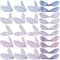 Sunnyclue 100pcs 5 Farben Libelle Flügel Charms Mit Loch Blau Weiß Rosa Organza Fliegende Flügel Anhänger Handwerk Für Schlüssel Ohrringe Wohnkultur Schmuck Machen Accessoires Zubehörse