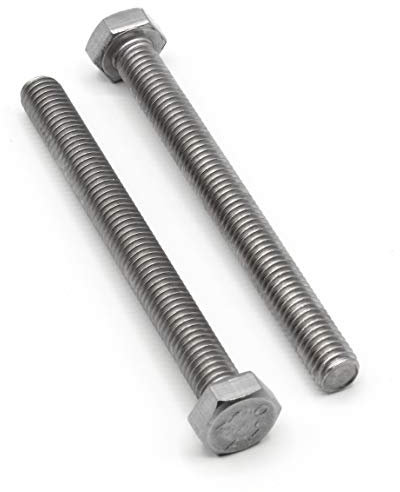 Sechskantschraube mit Gewinde bis Kopf M8 x 80mm DIN 933 Edelstahl V4A AISI 316 Inox [10 Stück] HEAVYTOOL®