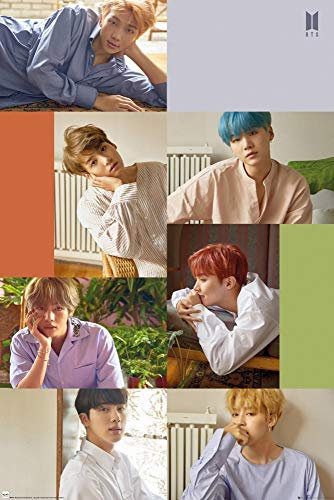 Close Up BTS Poster Group Collage (61cm x 91,5cm) + Original tesa Powerstrips® (1 Pack/20 STK.)