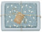 dabelino® Geschenkpapier Winter/Weihnachten Schlittschuhe/Schneeflocken: 4x Bögen + 4x Anhänger Set (Kinder, Erwachsene, umweltfreundlich, öko, blau, weiß, Weihnachtsgeschenkpapier)