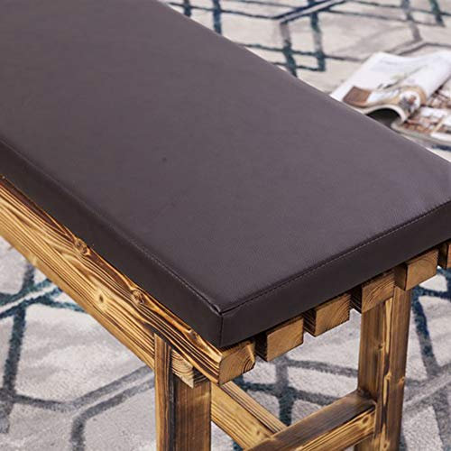 Kunstleder-Möbelkissen, wasserdicht, für Außenbereich, Terrasse, Bank, bequemes Sitzpolster aus Metall / Holz, 5 cm dick, Matte für Terrasse, Esszimmer