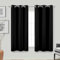 Black Out Curtains 45 Inch Long 2 Panels Burg for Bedroom Windows,Grommet Heat Blocking Room Darkening Insulated Kitchen 40 Soundproof Half Block Dark Short Curtain for Bathroom,Van Garage,45L Length