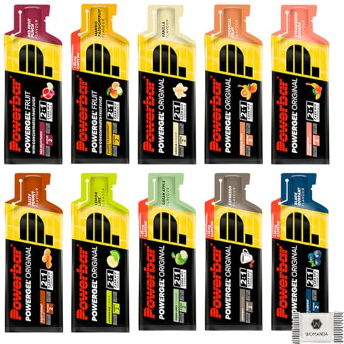 PowerBar PowerGel Original Mixbox - High Carb Energie Gel - Kennenlernpaket (20 x 41g, Gemischt)