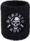 Memento Mori Schweissband Totenkopf Armband Soldat Bundeswehr Sport Pulswärmer Frottee für Extremsport mit Gesticktem Skull Motiv - Soldaten Schweißband für Fitness Workout