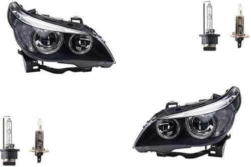 Johns, passend für BMW 5 Scheinwerfer E60/E61 01/05-03/07 Satz mit D1S/H7 links, rechts