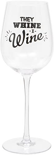 Maturi Verre à vin humoristique « They Whine, I Wine » 420 ml