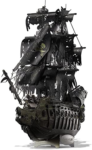 Piececool Metal 3D Puzzles for Adults, Flying Dutchman Pirate Ship Model Kits, 3D Watercraft Model Building Kit, DIY Craft Kits Difficult 3D Puzzles for Family Time, Great Christmas Birthday Gifts