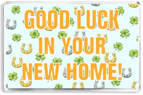 Good Luck In Your New Home - Fridge Magnet - Gift