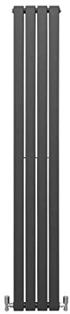 Radiatori Termosifoni in Acciaio Calorifero a Doppio Strato a Pannelli Piatti Riscaldamento Centralizzato Colonna Termosifone Orizzontale Radiatore a Parete - Grigio Antracite - 180 x 28 cm
