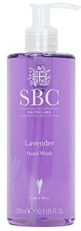 SBC Skincare Lavender Hand Wash 300ml, 100% Natural Fragrance with Lavender Essential Oil and Vitamin E