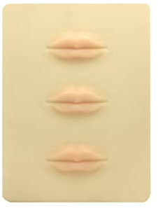 3 Stück 3D Silikon Übung Haut Lippen 3D Permanent Make-up Lippe Tattoo Übung Skins Lippe Tattoo Training Skins für Tattoo Künstler und Anfänger