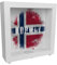 Rahmen Spardose aus Holz mit Norwegen-Flagge im Used Look - Sparschwein für Urlauber eine schöne Sparbüchse mit der norwegischen Nationalflagge verziert um auf die Reise nach