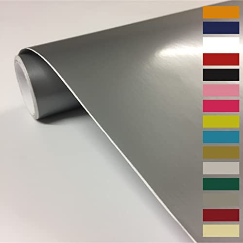 vgoltd Furniture Stickers Gloss Self Adhesive Vinyl Wrap Sticky Contact Paper Roll for Kitchen Countertop Cupboard Cabinets Wardrobe & Tabletops (Silver, 30W x 1000L cm)