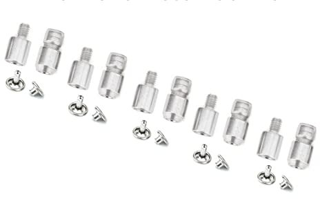Set di 5 fustelle per rivetti a doppio tappo, 5 mm, 6 mm, 7 mm, 9 mm, 11 mm, strumento di impostazione per pressa manuale manuale