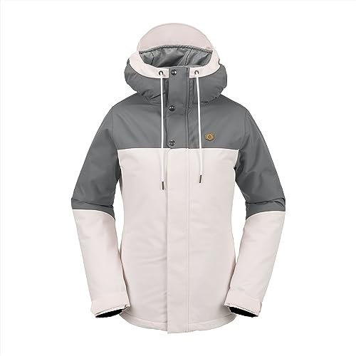 Volcom Damen Standard Bolt Insulated Snowboard Ski Winter Kapuzenjacke, Calcite S4, Medium