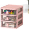 Flyhug 3 Niveaux Organiseur De Bureau avec Tiroir, Papeterie Organizer Pot À Stylo Bureau Ranger, Multifonctions Organisateur, Boîte De Rangement De Bureau Empilable, Rangement Bureau