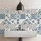 RE-COVERTILES - Adesivi per Piastrelle Bagno e Cucina 24 Pz 10x10 cm - PS00083 Decorazione murale in PVC Impermeabile mattonelle Mosaico Stile cementine Azulejos