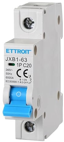 Interrupteur thermique automatique 1P Monopolaire 220V Stotz 1 module DIN disponible 6 A 10 A 16 A 20 A 25 A (1P 20A)