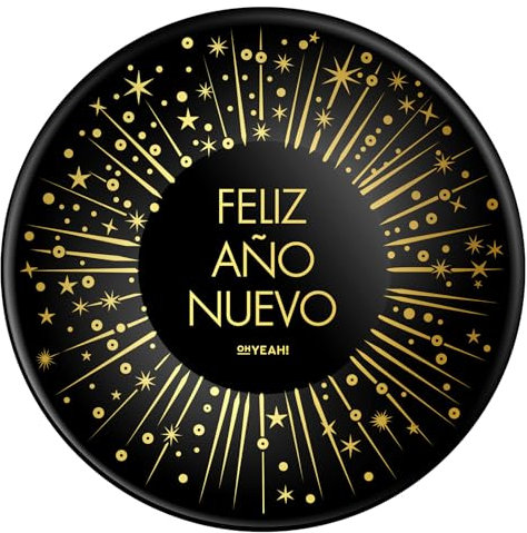 OH YEAH - Fin de Año - Cartón Desechable - Decoración Mesa Nochevieja - Vajilla Desechable Fin de Año - FÁCIL MONTAJE (Bols)