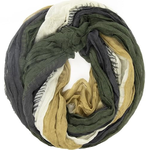 Glamexx24 Damen Schal Schlauchschal leichter loop Schal Halstuch Tuch weich und angenehm auf der Haut