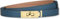 HEVIBK Ledergürtel Damen Gürtel Taillengürtel Damengürtel Leder Jeansgürtel Echtleder 21mm Breit schmaler Gürtel（Dunkelblau/Gold）