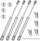 4 PCS 200N/44lbs Gas Struts Slow Down Lift Stay Support Heavy Duty Gas Spring Kitchen Cabinet Door Toy Box Stay Soft Close Hinge Lift Up Spring Flap Gas Strut
