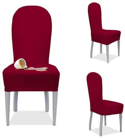 Banzaii 4er Set Rund Sizt-und Rücklehnehussen - Bordeaux