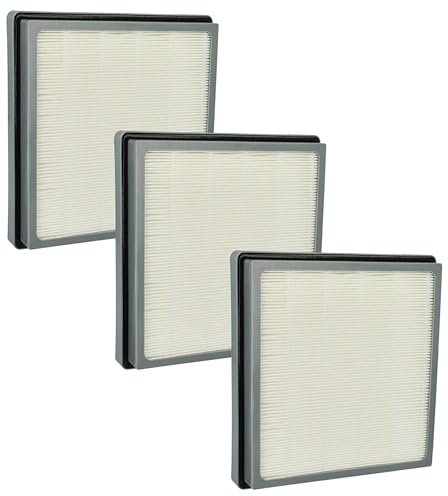 vhbw 3x Staubsaugerfilter kompatibel mit Nilfisk SS Mercury | HDS 1010, HDS 1005, GDS 1010, GD 1010 Staubsauger - HEPA Abluft-Filter Grau Weiß